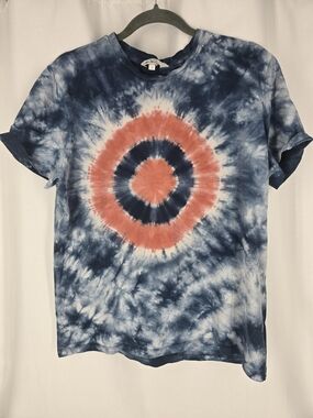 Ben Sherman Blue Tie-Dye Short-Sleeve Tee with Coral Target